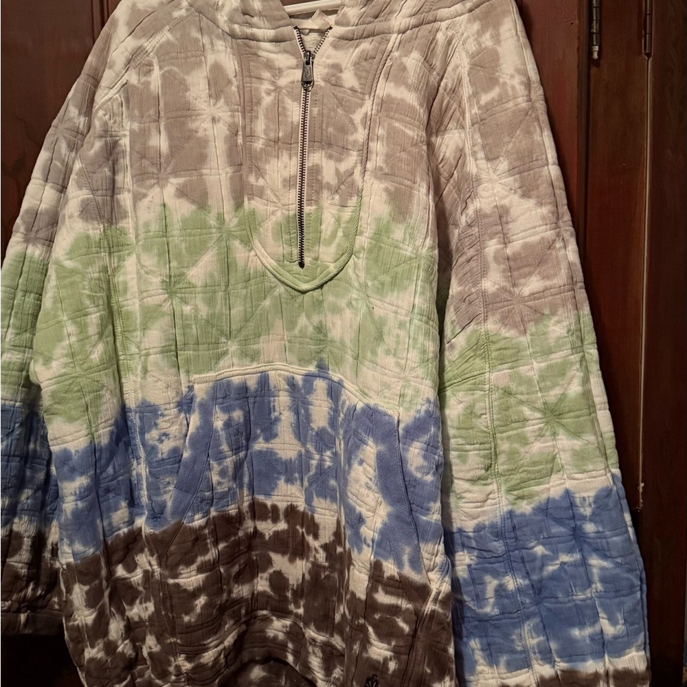 Free People Movement Trapped In Paradise Multicolor Tie Dye Hoodie - Picture 3 of 4